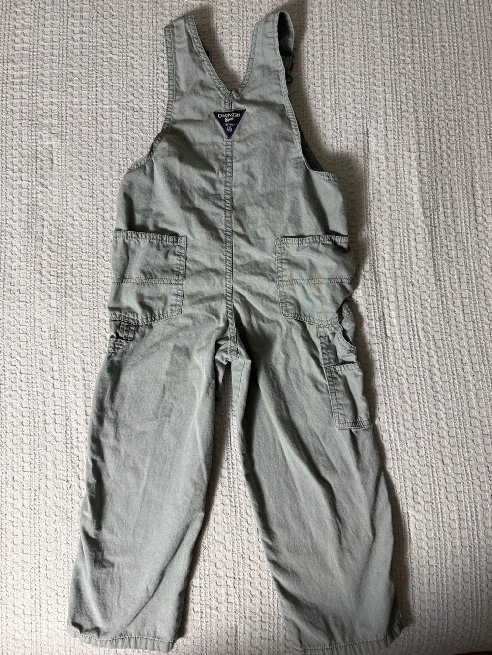 OshKosh B'gosh Sage Green Kids Cotton Overalls